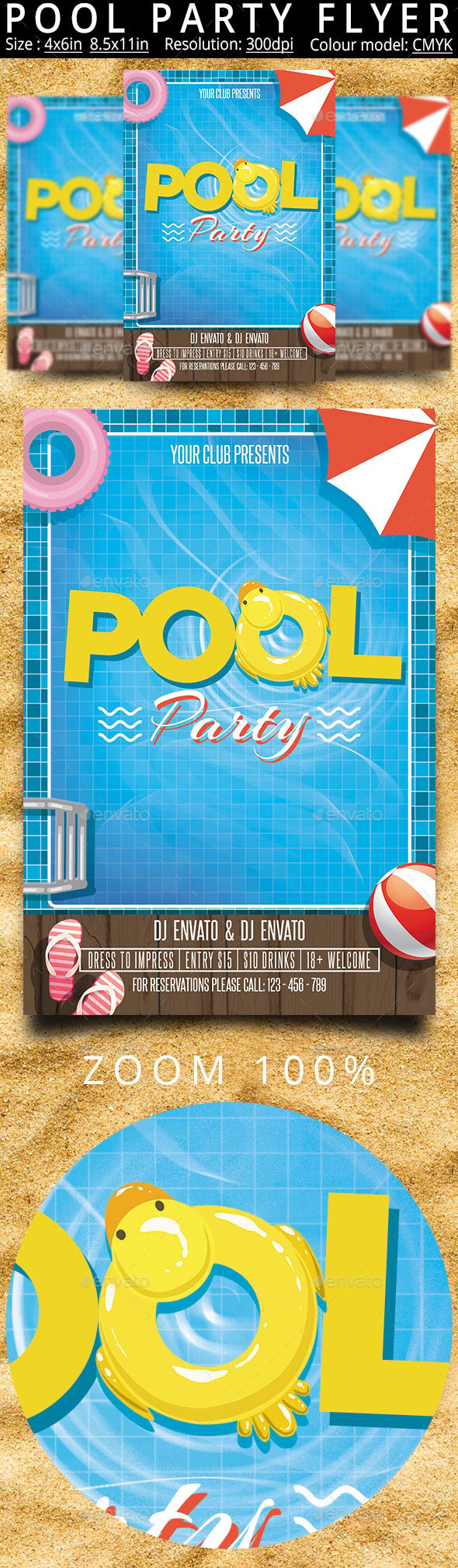 Pool Party, Print Templates | GraphicRiver Pool Party, Print Templates | GraphicRiver