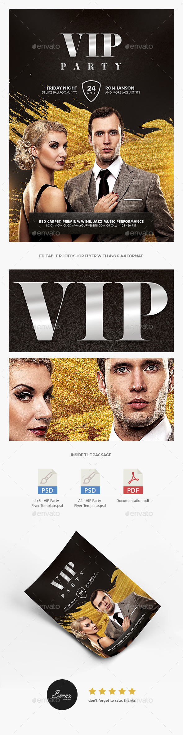 VIP Party Flyer, Print Templates | GraphicRiver