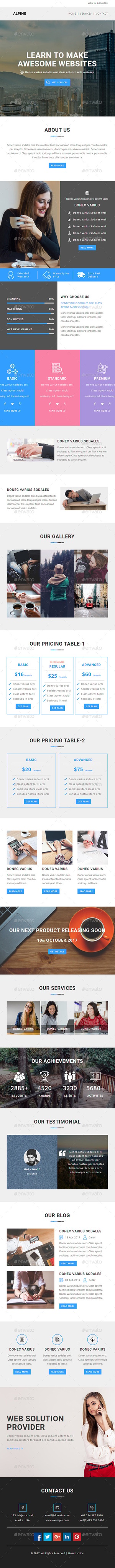Alpine - E-newsletter PSD Template, Web Elements | GraphicRiver