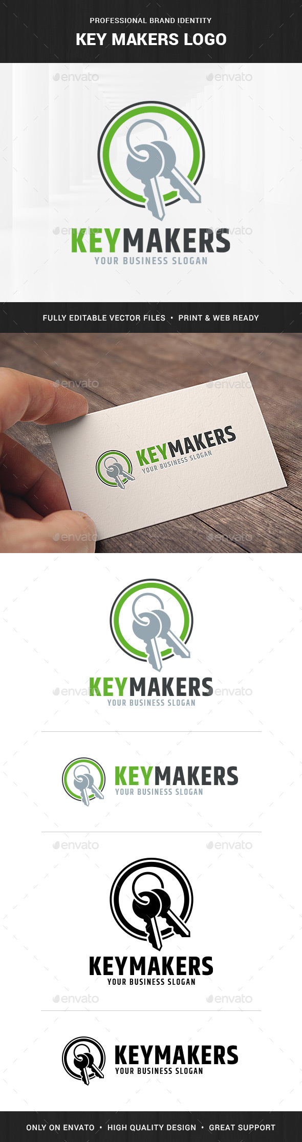 Key Makers Logo Template, Logo Templates | GraphicRiver