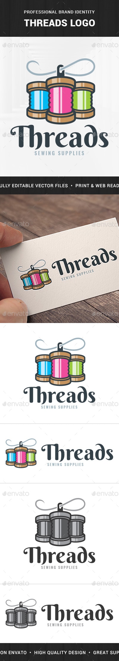 Threads Logo Template, Logo Templates | GraphicRiver