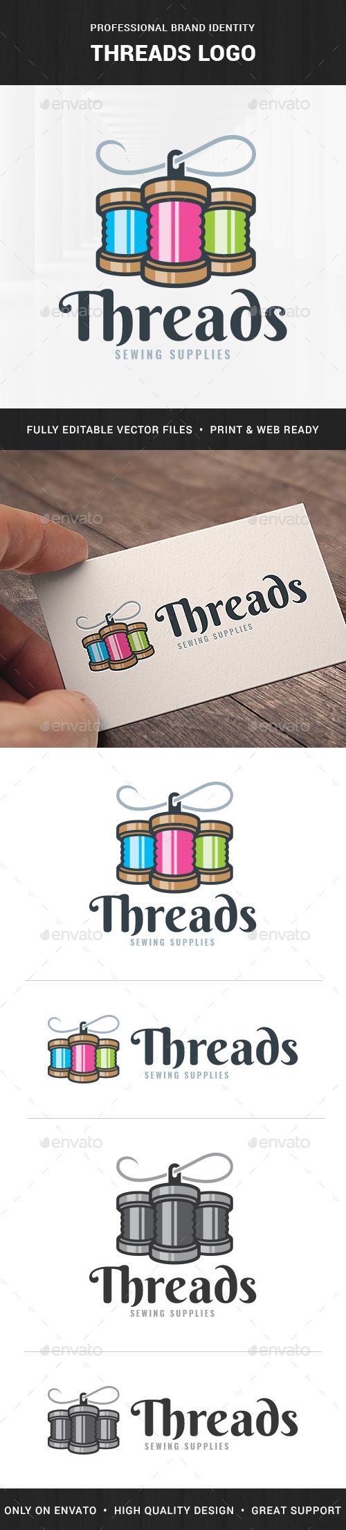 Threads Logo Template, Logo Templates | GraphicRiver