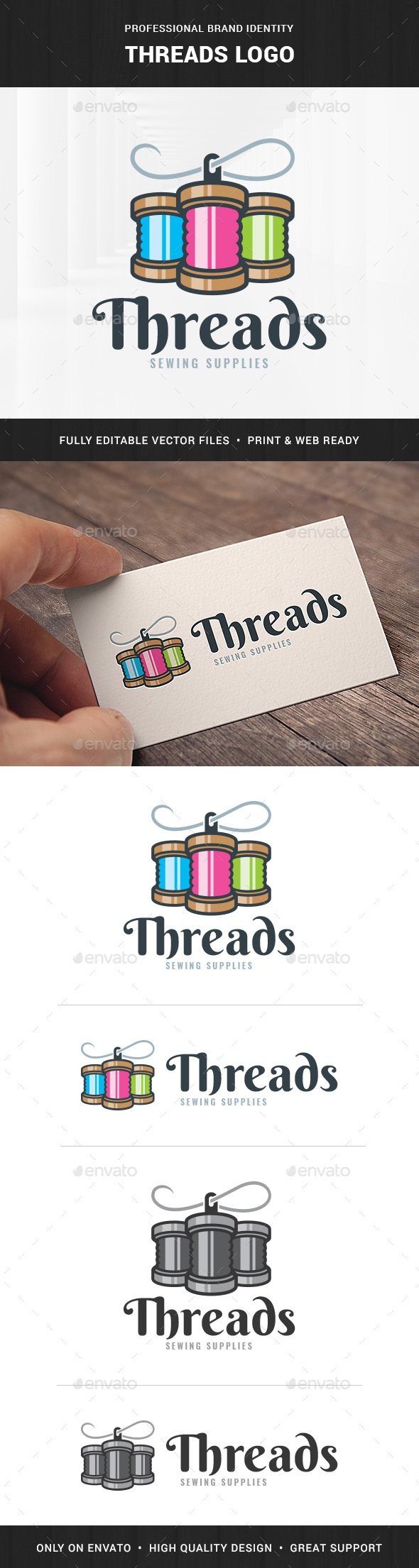 Threads Logo Template, Logo Templates | GraphicRiver