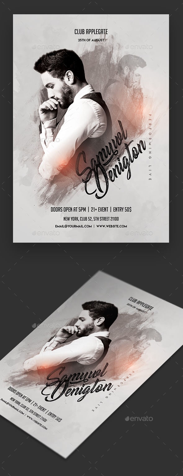 Artist Performance Flyer, Print Templates | GraphicRiver