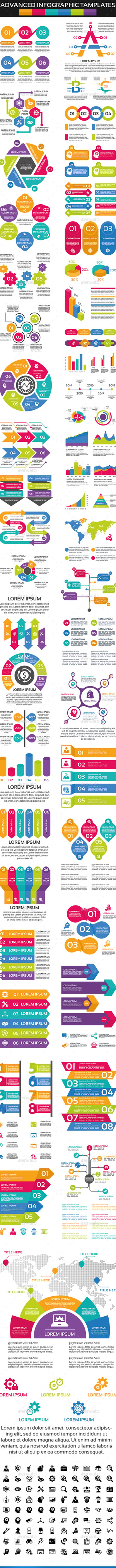 Advanced Infographic Elements, Infographics | GraphicRiver