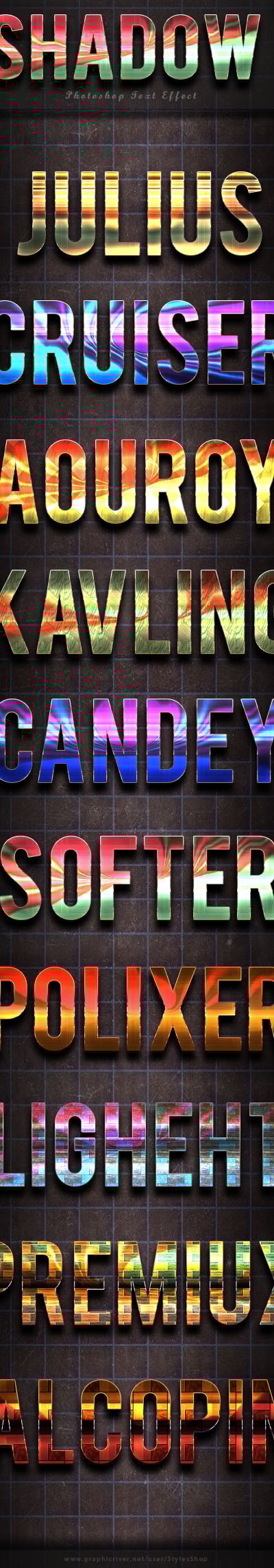 Shadow Text Effect vol 3, Add-ons | GraphicRiver