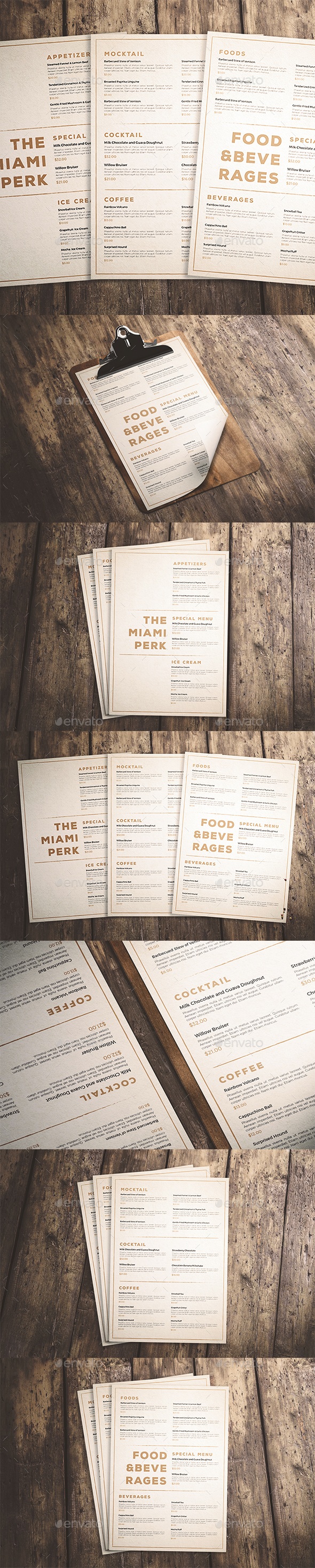 Clean & Classic Menu, Print Templates | GraphicRiver