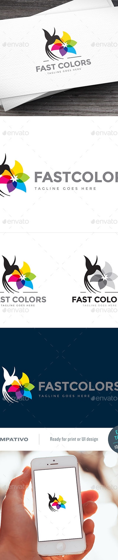 Fast Colors Logo Template, Logo Templates | GraphicRiver