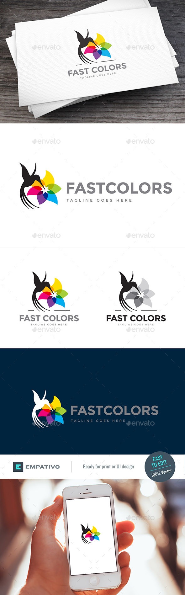 Fast Colors Logo Template, Logo Templates | GraphicRiver