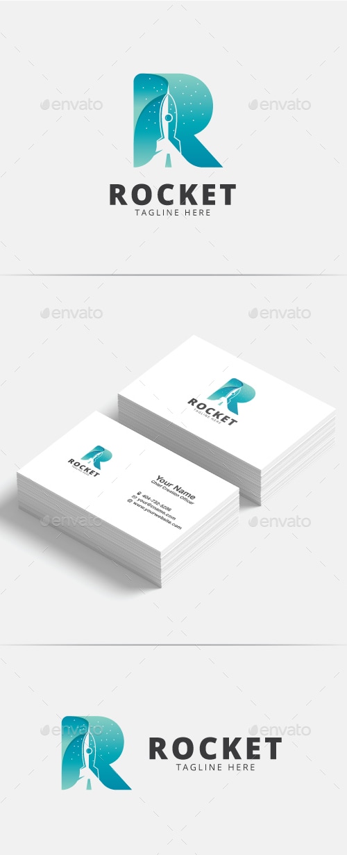 R Letter Rocket Logo, Logo Templates | GraphicRiver