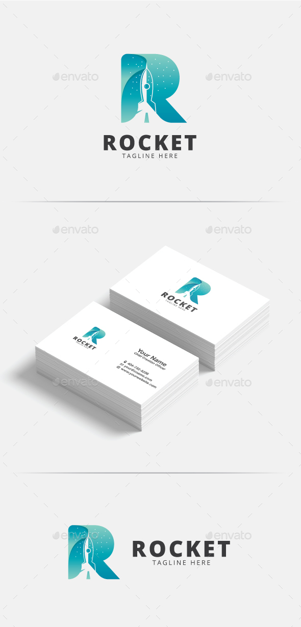 R Letter Rocket Logo, Logo Templates | GraphicRiver