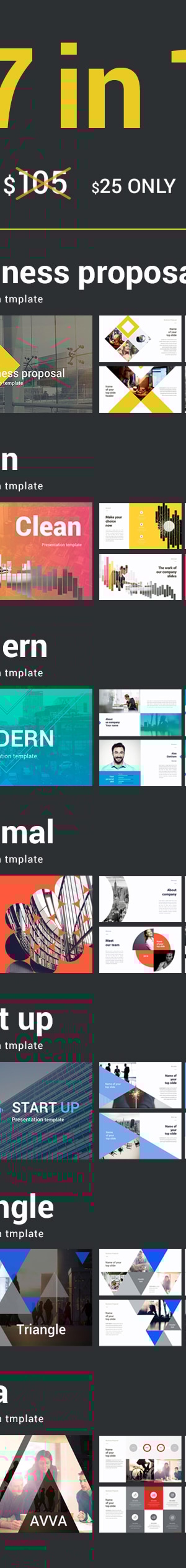 7 in 1 Powerpoint Bundle, Presentation Templates | GraphicRiver