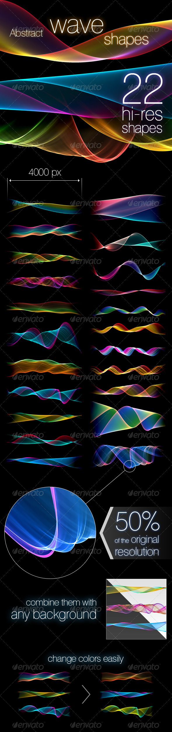 Abstract Wave Shapes, Graphics | GraphicRiver