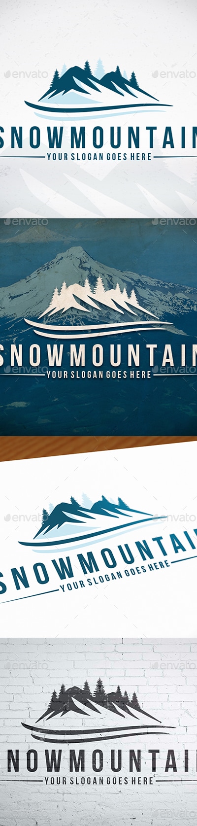 Snow Mountain Logo Template, Logo Templates | GraphicRiver