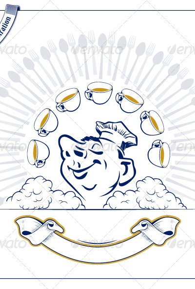 Cook Man Emblem, Vectors | GraphicRiver