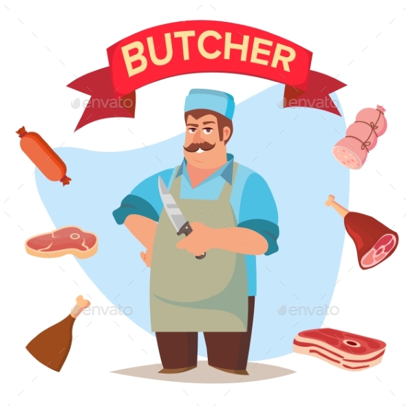 Professional Butcher Vector, Vectors | GraphicRiver