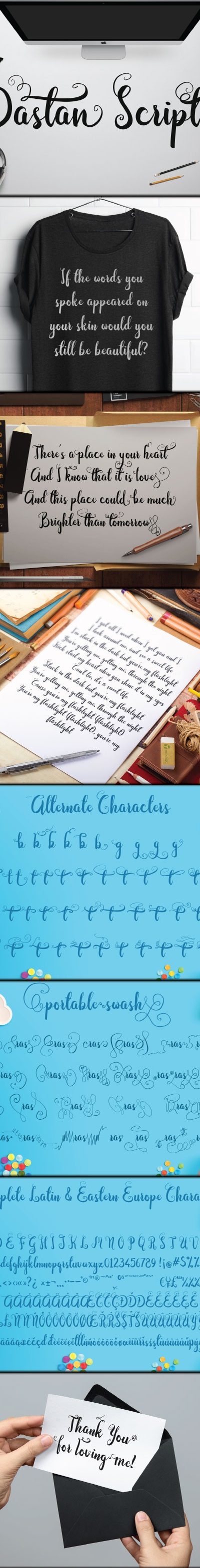 Dastan Script, Fonts | GraphicRiver