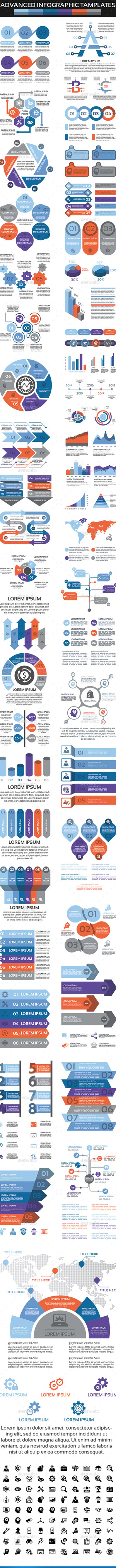 Advanced Infographic Elements, Infographics | GraphicRiver
