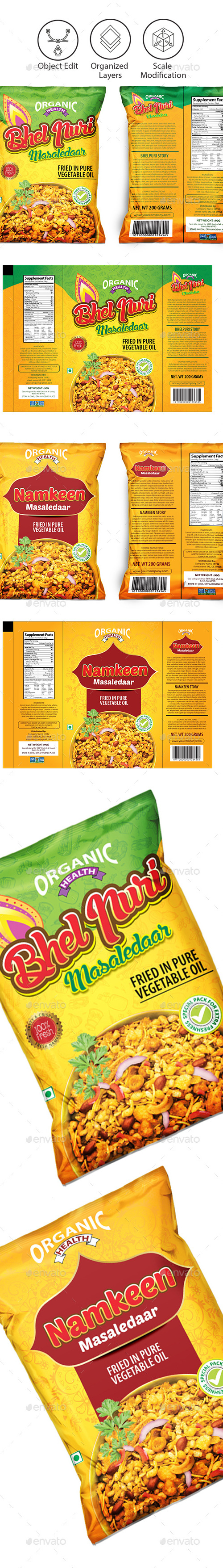 Snacks Packaging Template Vol 2, Print Templates | GraphicRiver