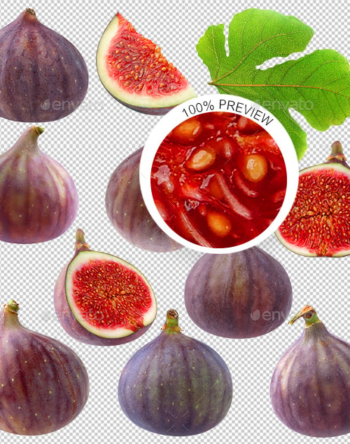 Collection of Isolated Fig Fruits, Isolated Objects | GraphicRiver
