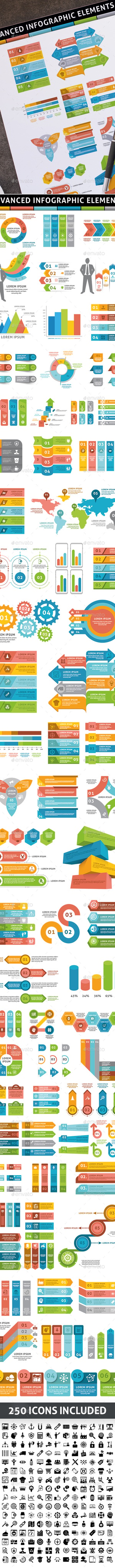 Advanced Infographic Elements, Infographics | GraphicRiver