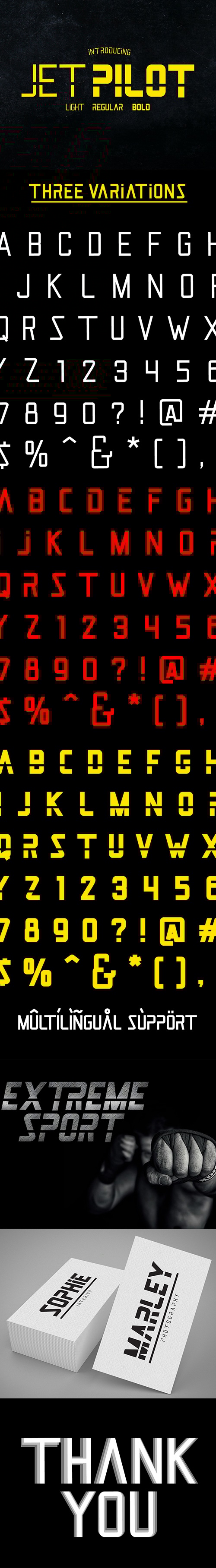 Jet Pilot Family, Fonts | GraphicRiver