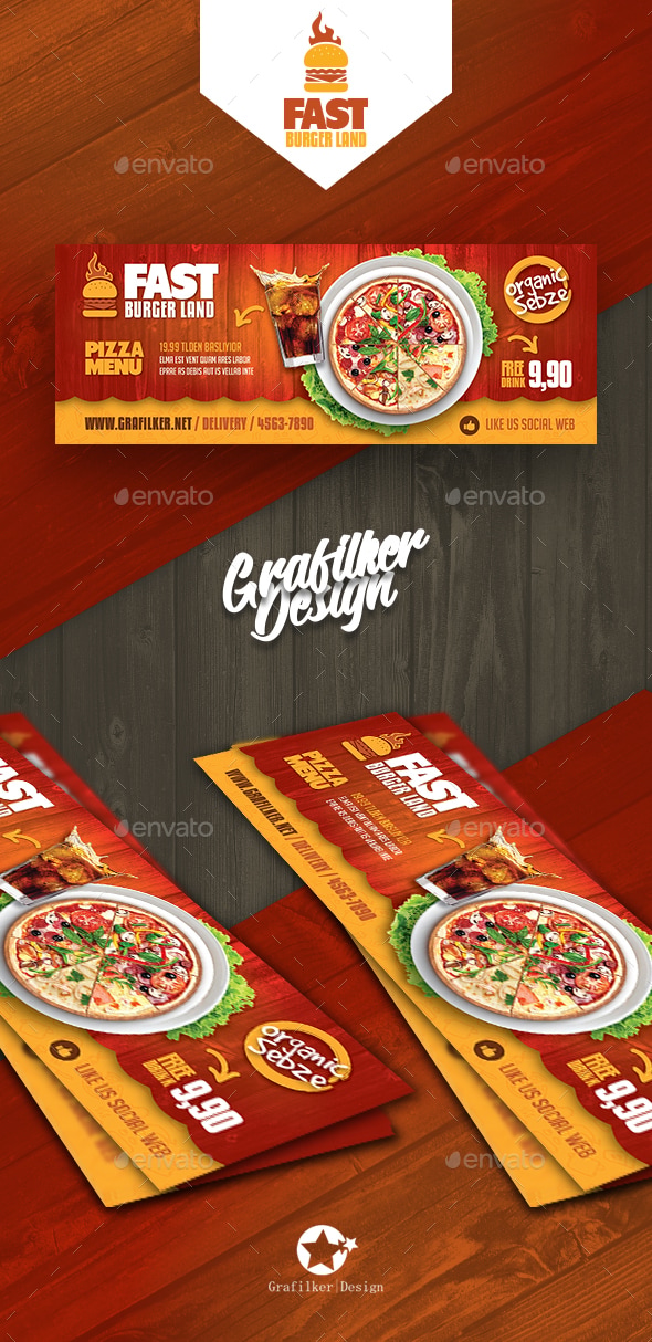 Restaurant Cover Templates, Web Elements | GraphicRiver
