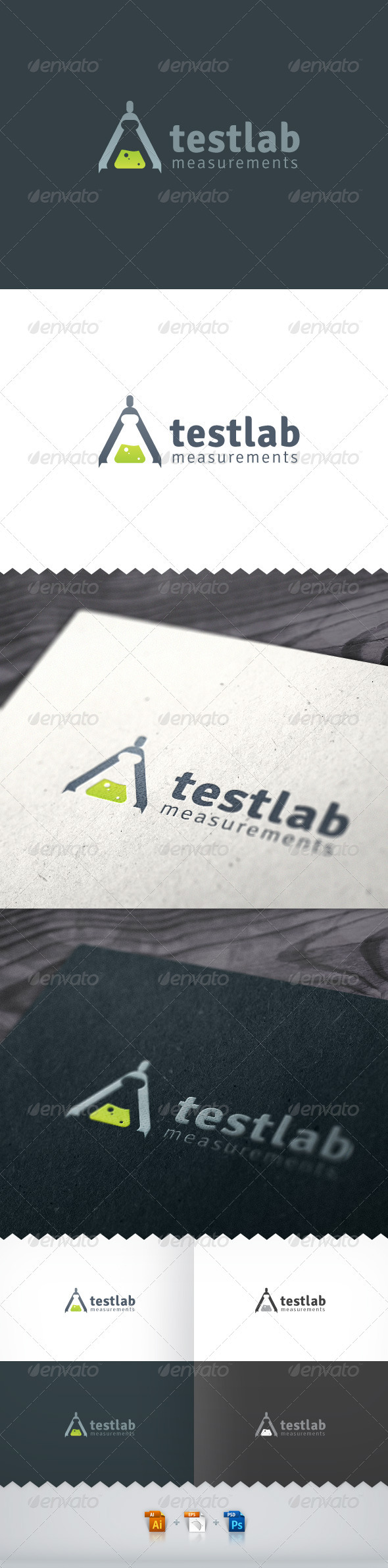 Test Lab Measurements Logo, Logo Templates | GraphicRiver