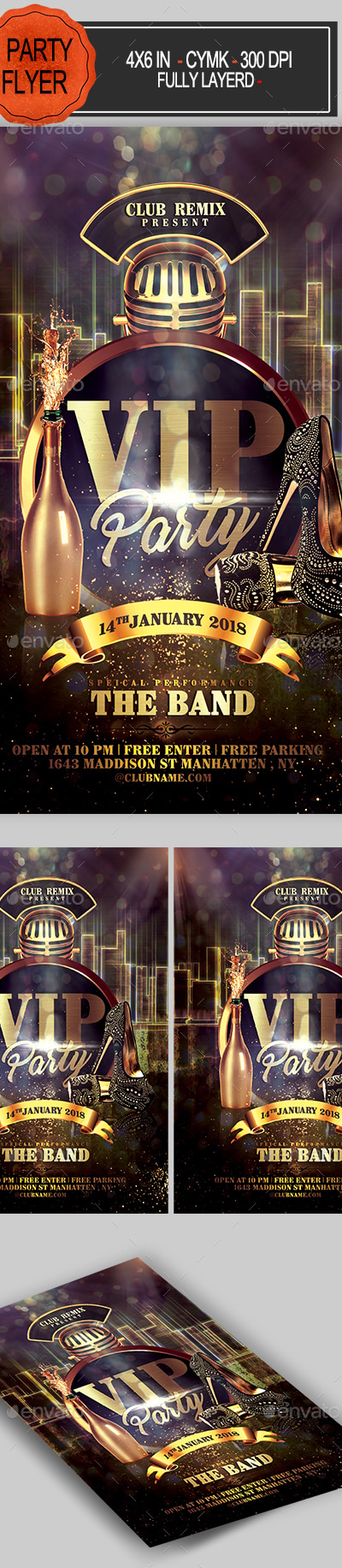 VIP Party Flyer, Print Templates | GraphicRiver