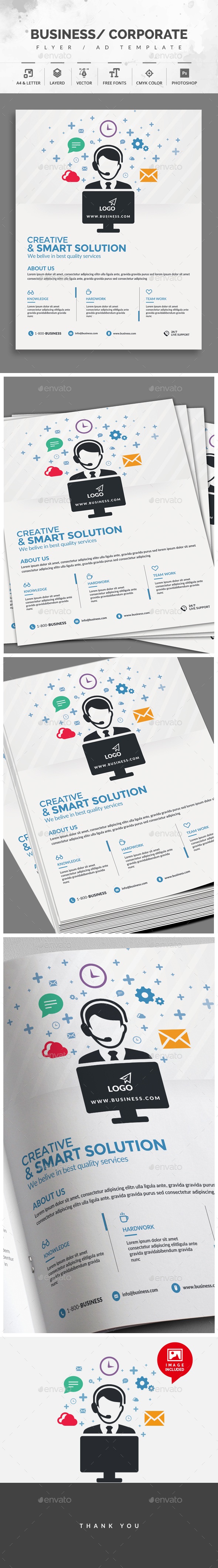 Customer Services Flyer, Print Templates | GraphicRiver