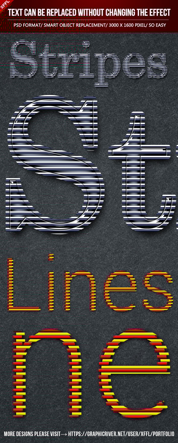 Lines Text Effects, Add-ons | GraphicRiver