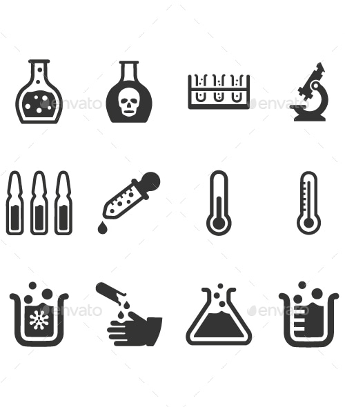 Laboratory Icons, Icons | GraphicRiver