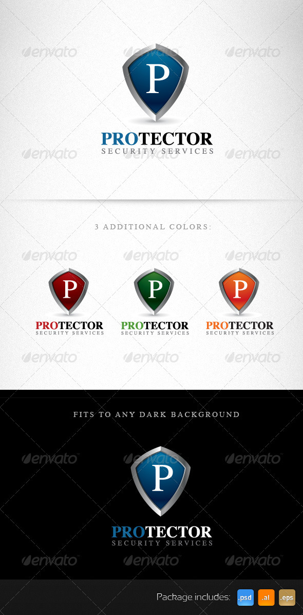 Protector Shield Creative Logo Template, Logo Templates | GraphicRiver