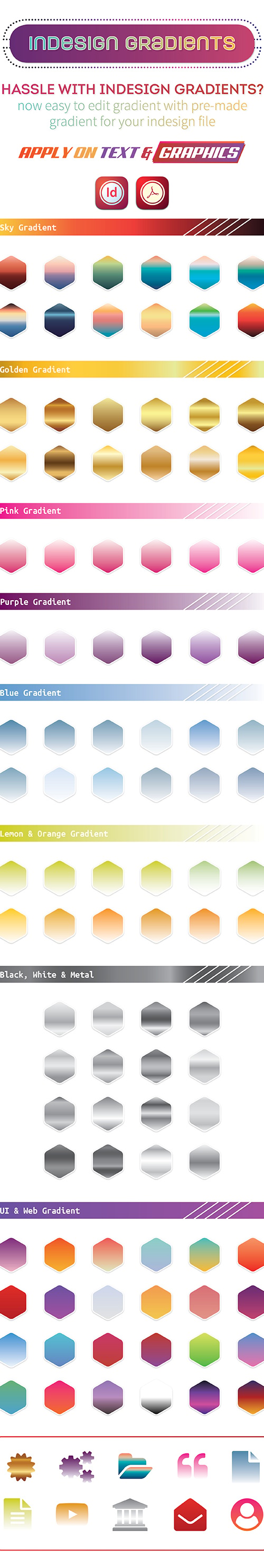 InDesign Gradient File, Add-ons | GraphicRiver