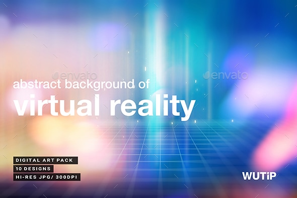 Abstract Background Of Virtual Reality, Graphics | GraphicRiver