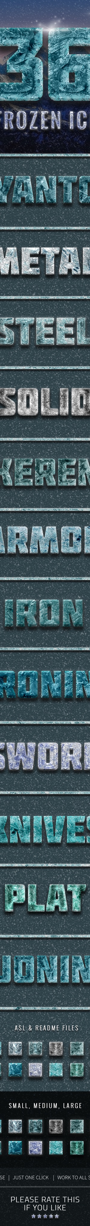 36 Frozen Ice Text Effect, Add-ons | GraphicRiver