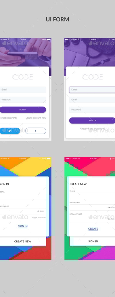 UI Form, Web Elements | GraphicRiver