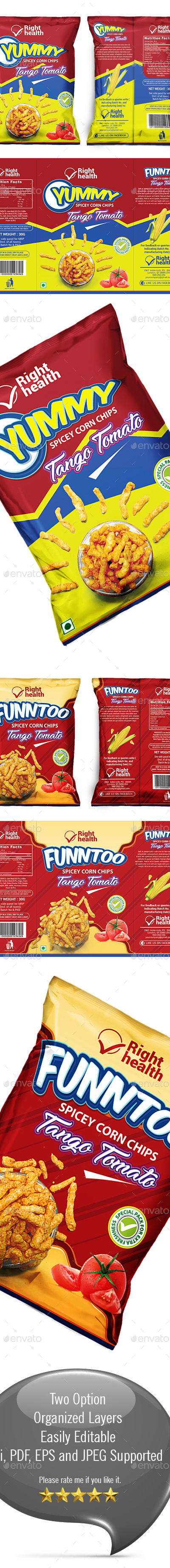 Snacks Packaging Template, Print Templates | GraphicRiver