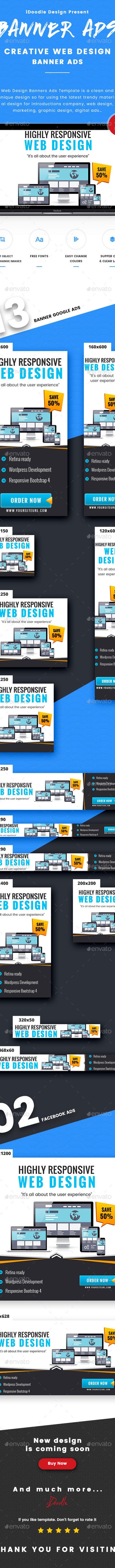 Web Design Banner Ads, Web Elements | GraphicRiver