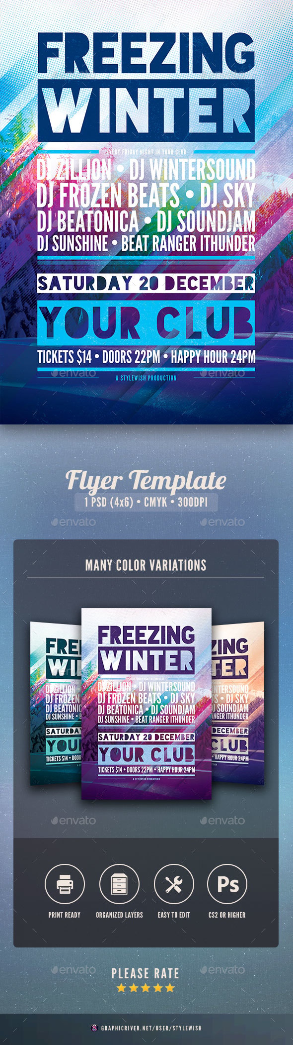 Freezing Winter Flyer, Print Templates | GraphicRiver