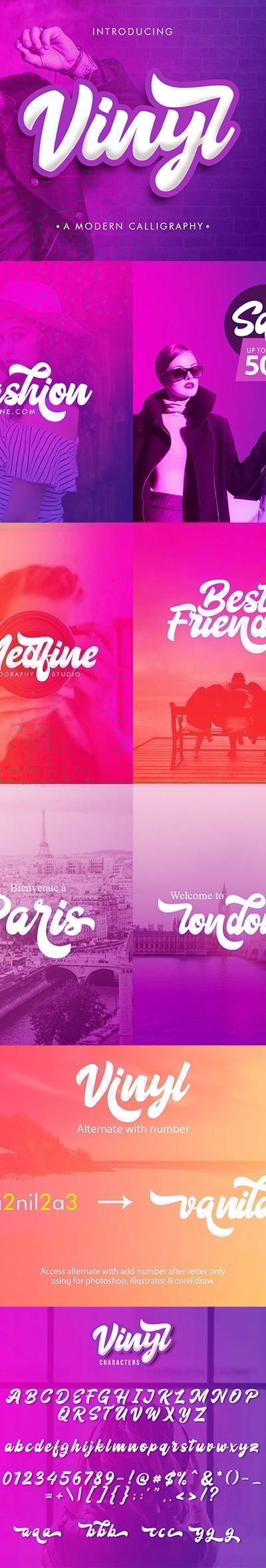 Vinyl Script, Fonts | GraphicRiver