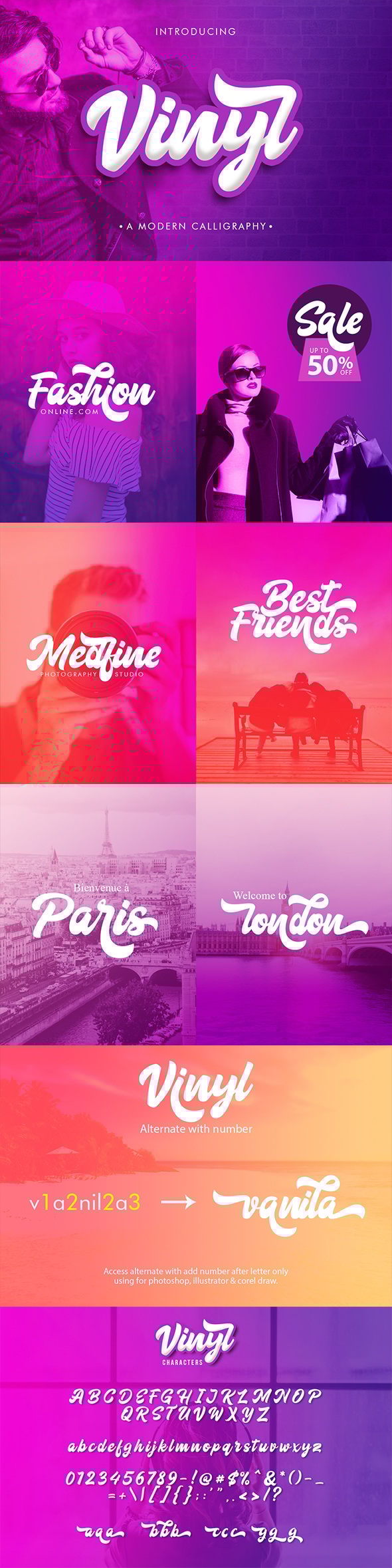 Vinyl Script, Fonts | GraphicRiver