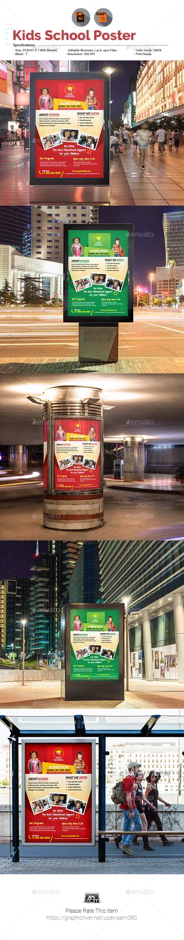 School Promotion Poster, Print Templates | GraphicRiver