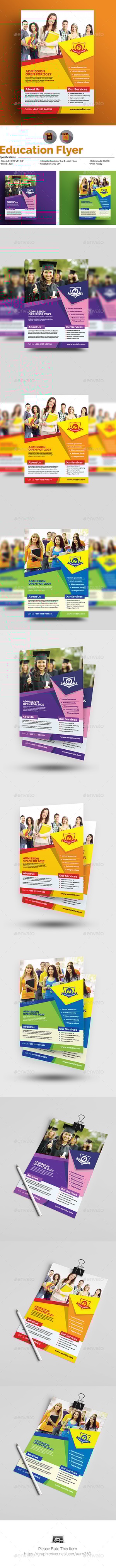 Education Flyer Template, Print Templates | GraphicRiver
