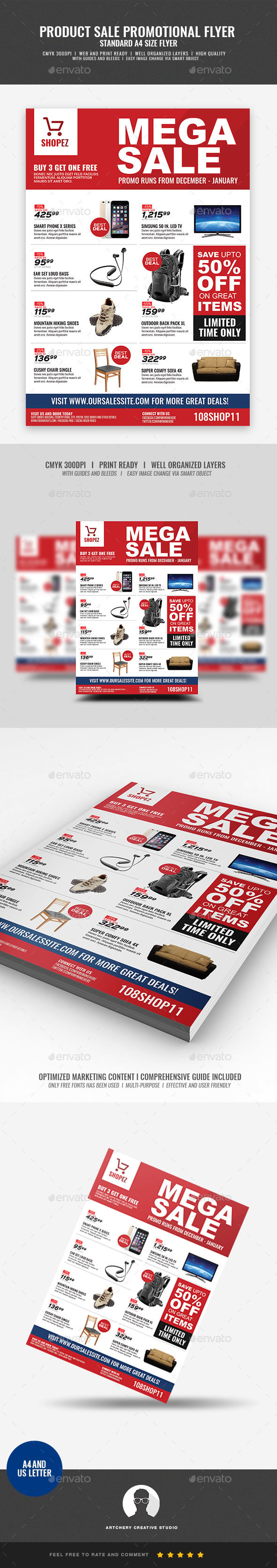 Sales and Promotional Flyer, Print Templates | GraphicRiver