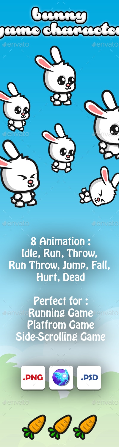 Bunny Game Character, Game Assets | GraphicRiver