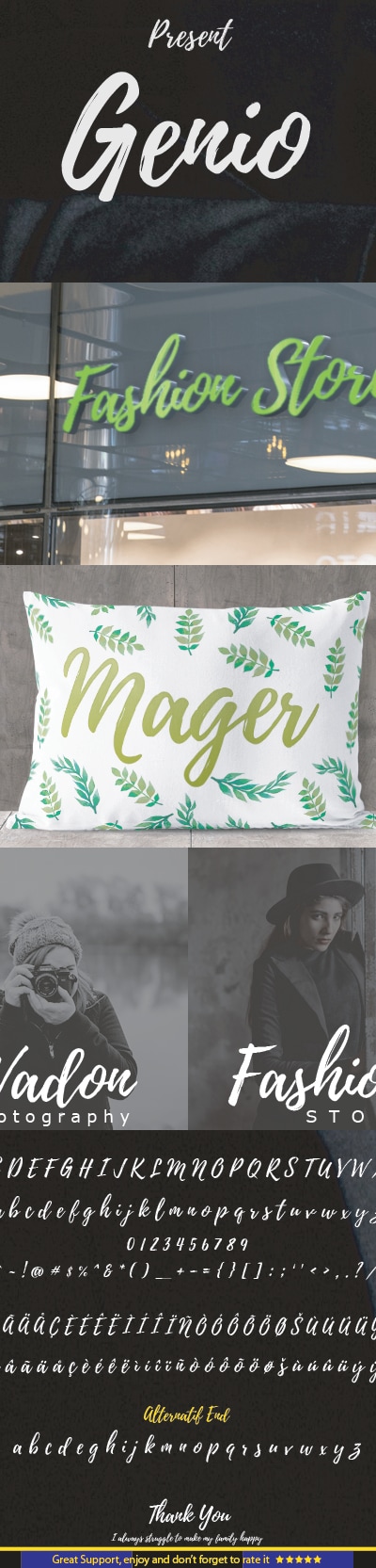 Genio Script, Fonts | GraphicRiver