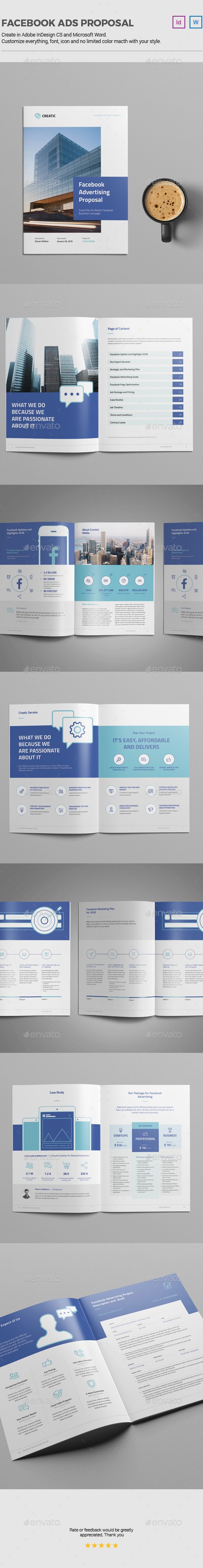 Facebook Advertising Proposal, Print Templates GraphicRiver