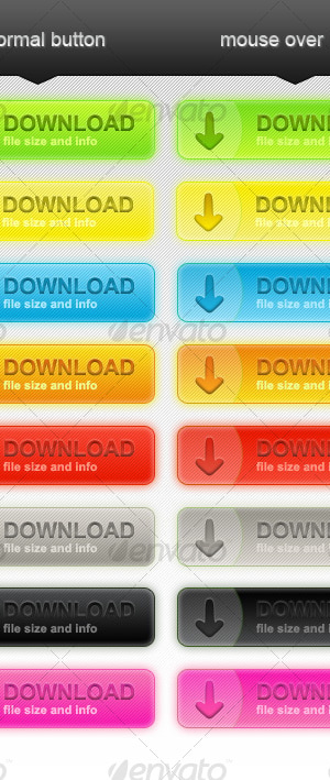 8 Download buttons, Web Elements | GraphicRiver