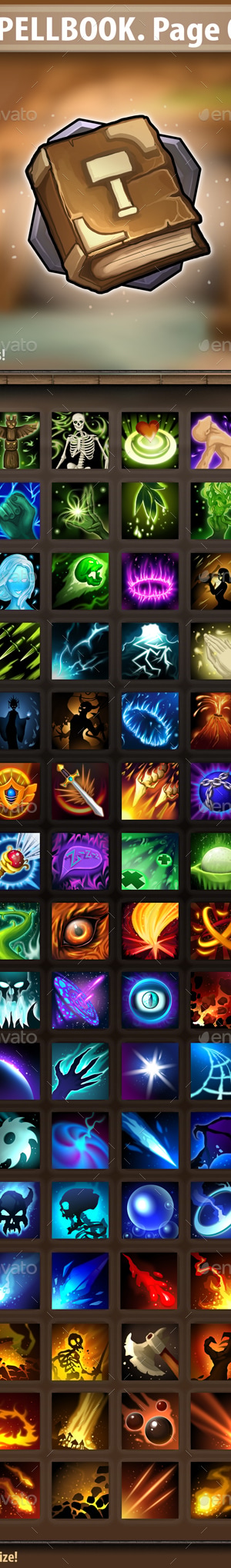 SpellBook Page 06, Game Assets | GraphicRiver